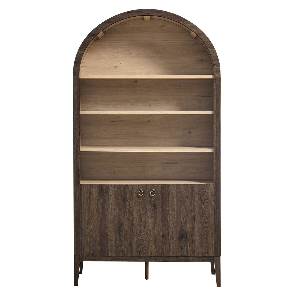 Nolan 74" Tall Wide Arched Storage Display Cabinet Bookshelf by Modway, photo 15 of 28