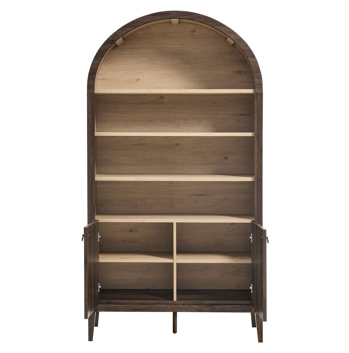 Nolan 74" Tall Wide Arched Storage Display Cabinet Bookshelf by Modway, photo 12 of 28