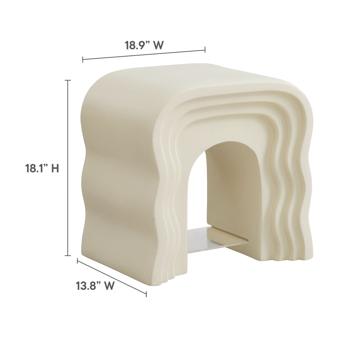 Jorin Squiggle Side Table by Modway, photo 3 of 14