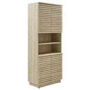 Render Tall Faux Travertine Linen Storage Cabinet by Modway by HouseOfZazla
