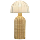 Santo Rattan Table Lamp with Dome Shade by Modway by HouseOfZazla