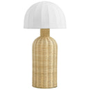 Santo Rattan Table Lamp with Dome Shade by Modway by HouseOfZazla