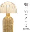 Santo Rattan Table Lamp with Dome Shade by Modway by HouseOfZazla