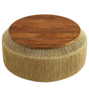 Maris Seagrass and Wood Coffee Table by Modway by HouseOfZazla