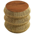 Maris Seagrass and Wood End Table by Modway by HouseOfZazla