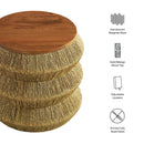 Maris Seagrass and Wood End Table by Modway by HouseOfZazla