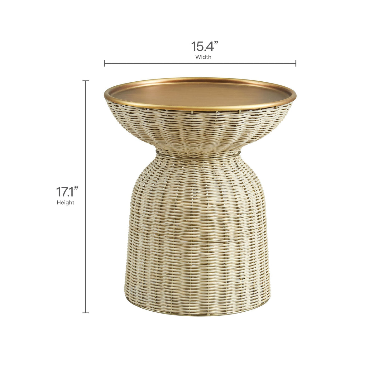 Lazaro Round Rattan Side Table by Modway, photo 2 of 7