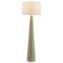 Saylor Carved Ribbed Wood Floor Lamp with Drum Shade by Modway by HouseOfZazla