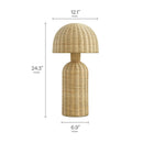 Briar Rattan Table Lamp by Modway by HouseOfZazla
