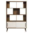 Transmit 45" Four-Tier Bookcase with Sliding Doors by HouseOfZazla