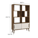 Transmit 45" Four-Tier Bookcase with Sliding Doors by HouseOfZazla