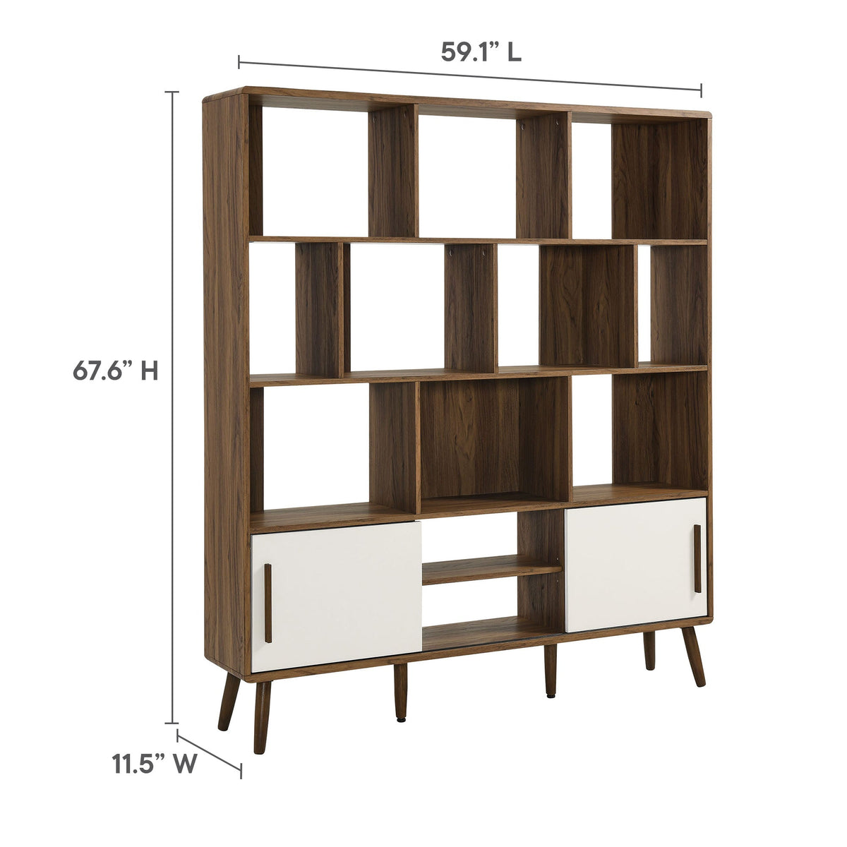 Transmit 59" Bookcase with Sliding Doors by Modway, photo 12 of 14