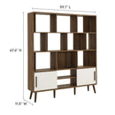Transmit 59" Bookcase with Sliding Doors by Modway by HouseOfZazla