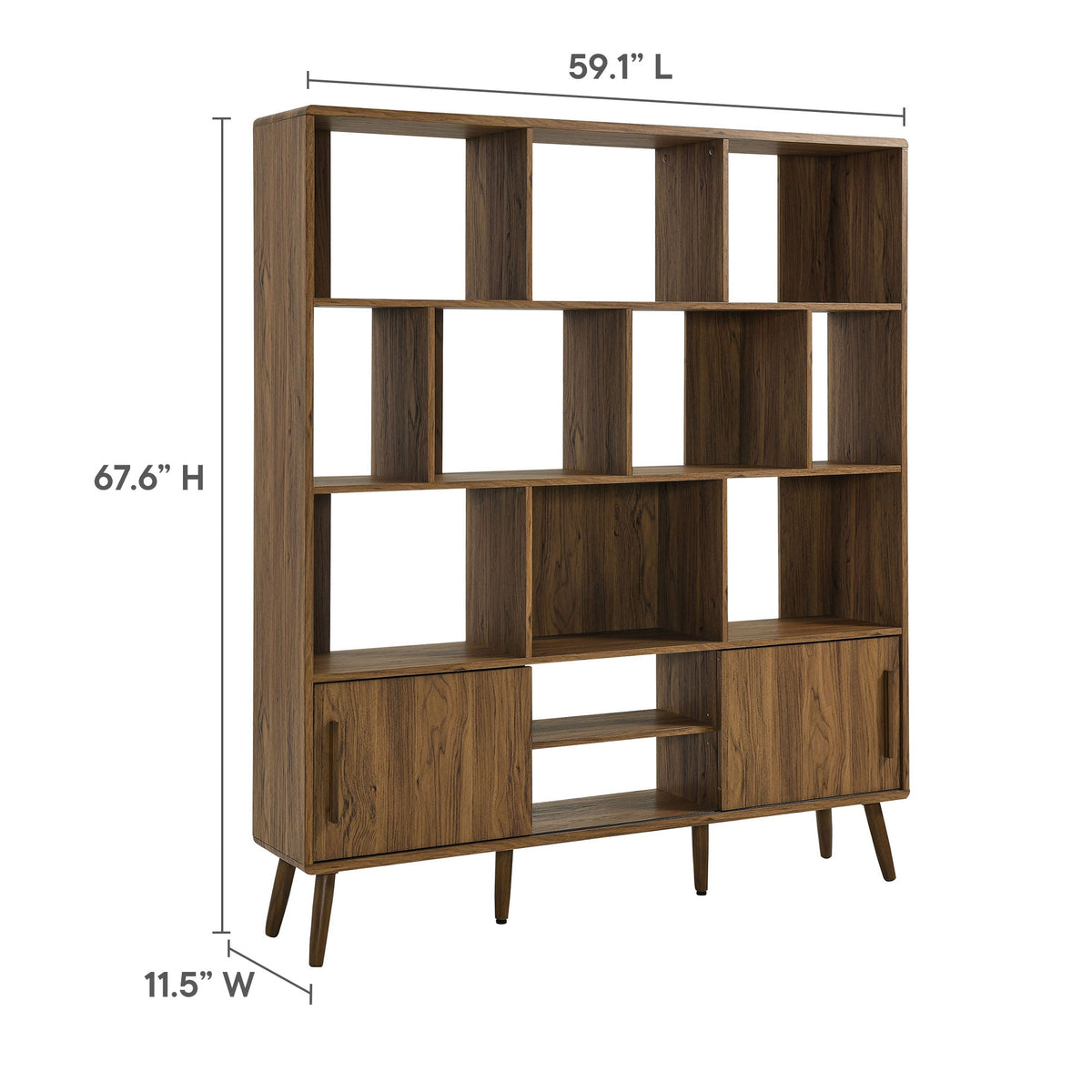 Transmit 59" Bookcase with Sliding Doors by Modway, photo 2 of 14