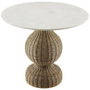 Zale 36" Marble and Seagrass Dining Table by Modway by HouseOfZazla