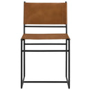 Thatcher Leather and Metal Dining Chair by Modway by HouseOfZazla