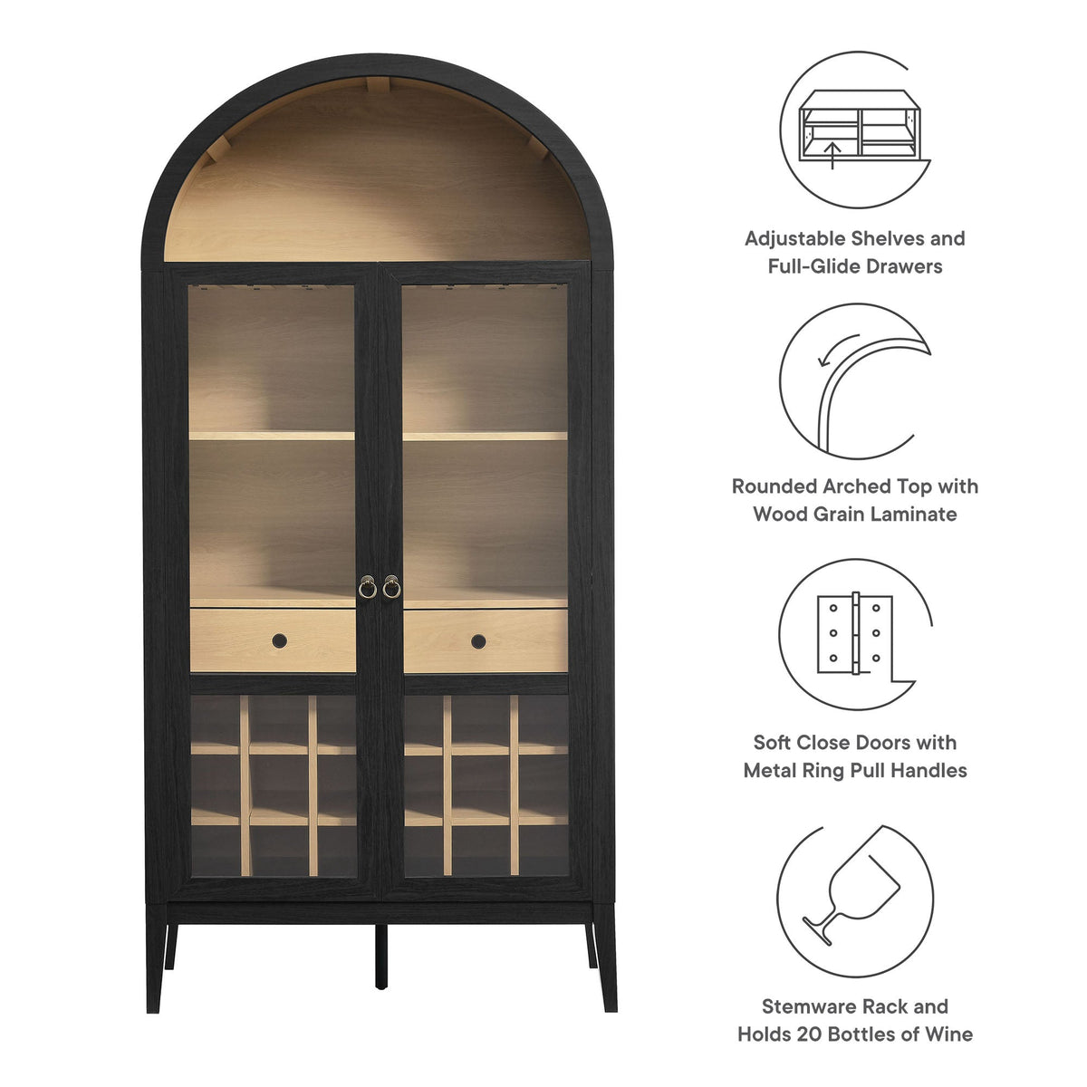 Nolan Arched Bar Cabinet by Modway, photo 24 of 28
