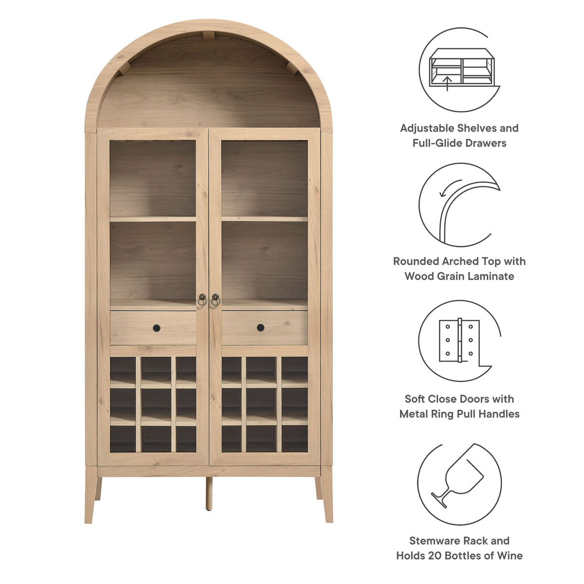 Nolan Arched Bar Cabinet by Modway, photo 25 of 28