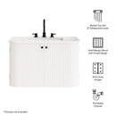Zia 30" Wall-Mount Bathroom Vanity with Marble Sink by HouseOfZazla