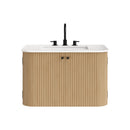 Zia 30" Wall-Mount Bathroom Vanity with Marble Sink by HouseOfZazla