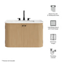Zia 30" Wall-Mount Bathroom Vanity with Marble Sink by HouseOfZazla