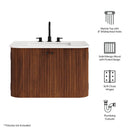Zia 30" Wall-Mount Bathroom Vanity with Marble Sink by HouseOfZazla