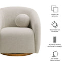 Holland Swivel Chenille Fabric Armchair by Modway by HouseOfZazla
