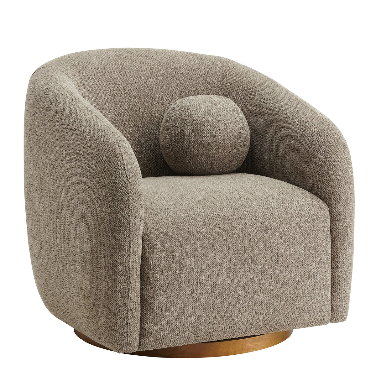 Holland Swivel Chenille Fabric Armchair by Modway