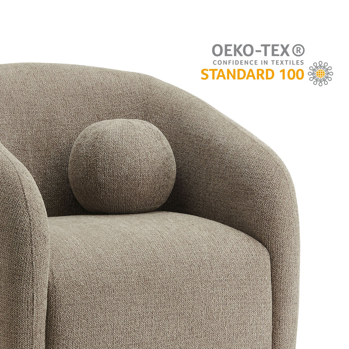 Holland Swivel Chenille Fabric Armchair by Modway, photo 4 of 21