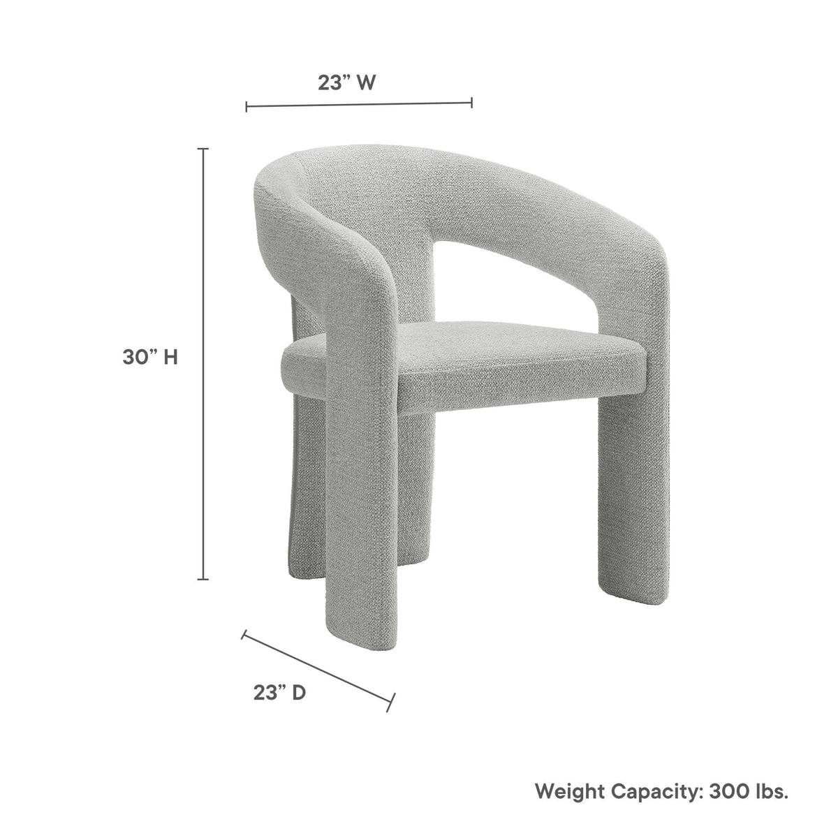 Oslo Barrel Fabric Upholstered Dining Accent Chair by Modway, photo 19 of 21