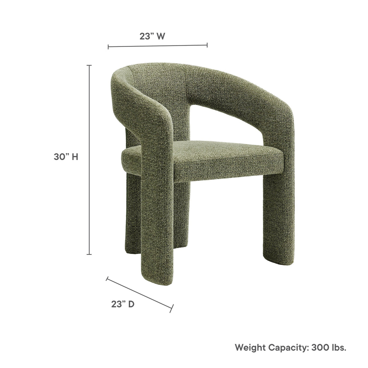 Oslo Barrel Fabric Upholstered Dining Accent Chair by Modway, photo 2 of 21