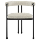 Turin Curved Back Boucle and Metal Dining Accent Chair by Modway by HouseOfZazla