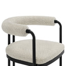 Turin Curved Back Boucle and Metal Dining Accent Chair by Modway by HouseOfZazla
