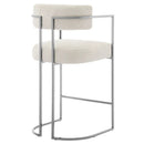 Huron Curved Back Fabric and Metal Counter Stool by Modway by HouseOfZazla