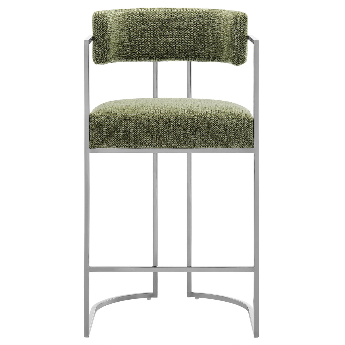 Huron Curved Back Fabric and Metal Counter Stool by Modway, photo 7 of 28