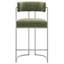 Huron Curved Back Fabric and Metal Counter Stool by Modway by HouseOfZazla