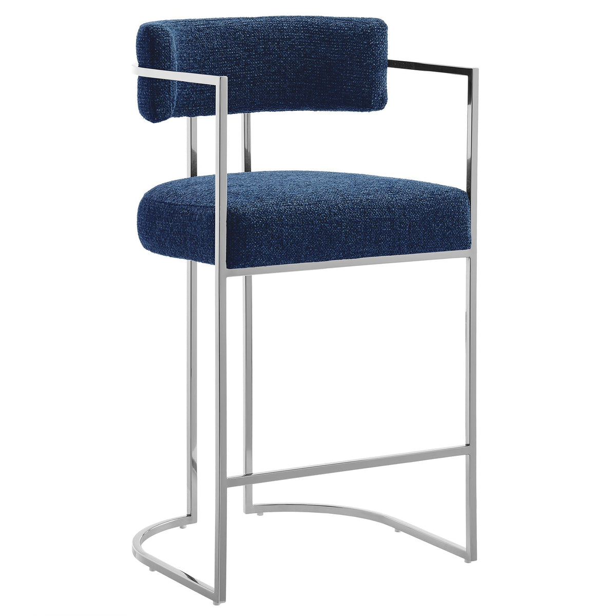 Huron Curved Back Fabric and Metal Counter Stool by Modway, photo 28 of 28