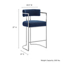 Huron Curved Back Fabric and Metal Counter Stool by Modway by HouseOfZazla