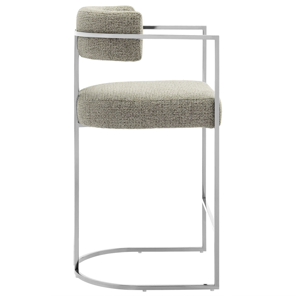 Huron Curved Back Fabric and Metal Counter Stool by Modway, photo 15 of 28