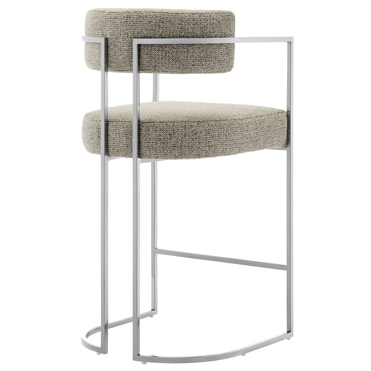 Huron Curved Back Fabric and Metal Counter Stool by Modway, photo 12 of 28