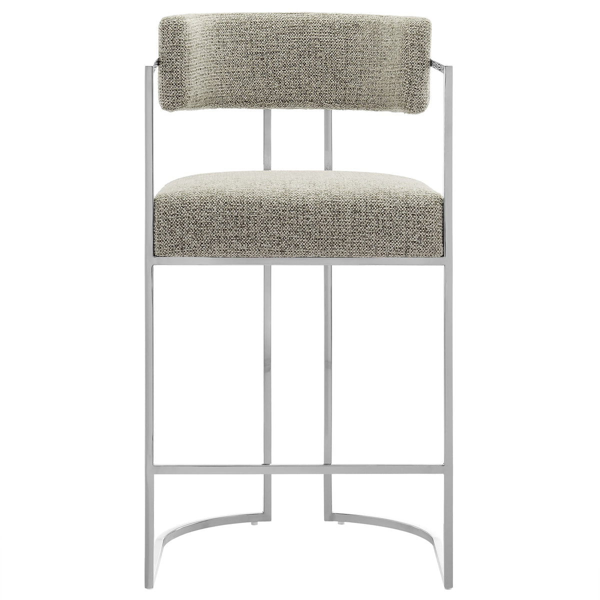 Huron Curved Back Fabric and Metal Counter Stool by Modway, photo 9 of 28