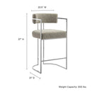 Huron Curved Back Fabric and Metal Counter Stool by Modway by HouseOfZazla