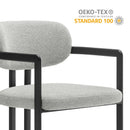 Elio Barrel Fabric and Metal Dining Chair by Modway by HouseOfZazla