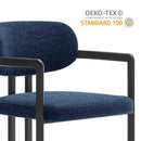 Elio Barrel Fabric and Metal Dining Chair by Modway by HouseOfZazla
