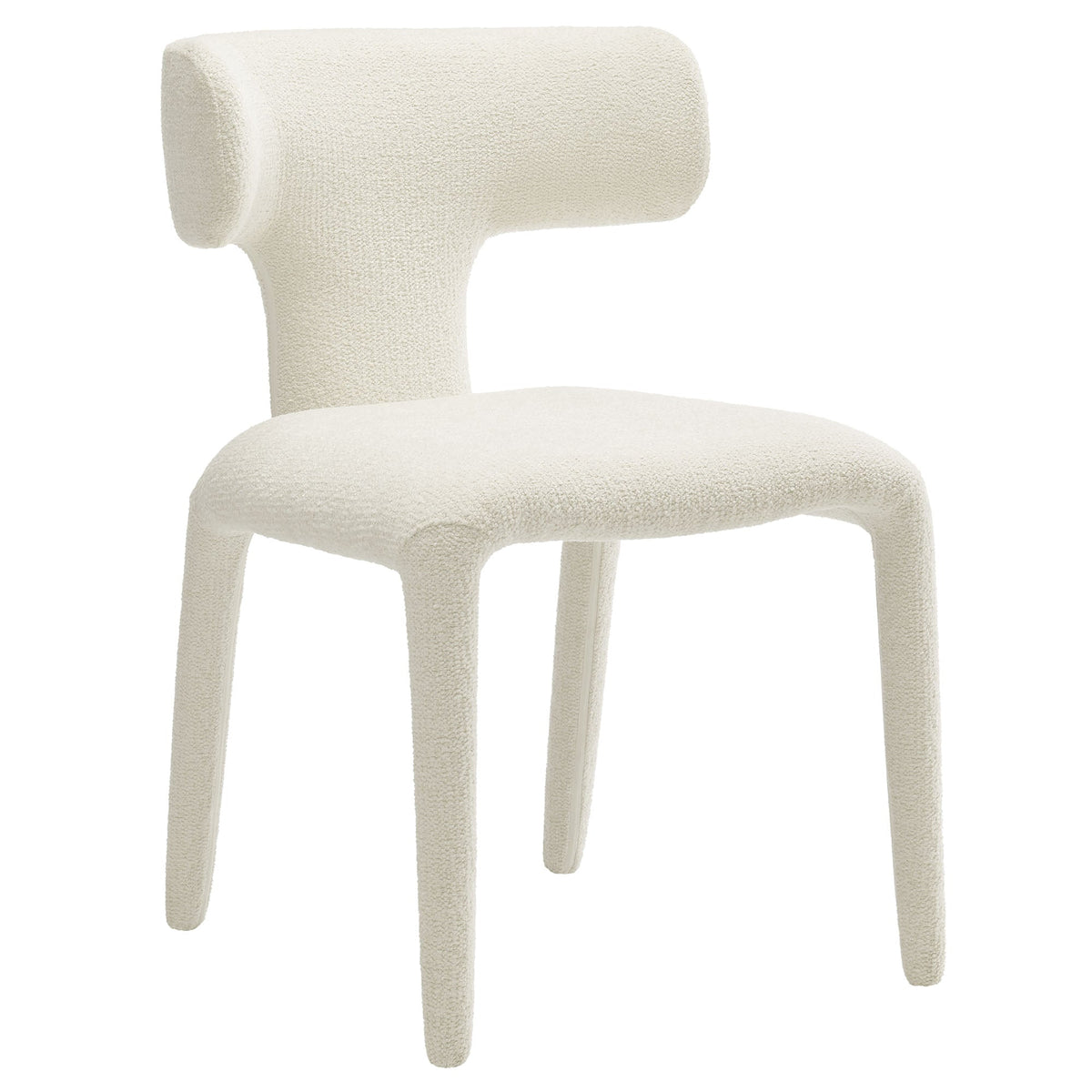 Stellan Curved Back Boucle Upholstered Dining Chair Set of 2, photo 10 of 14
