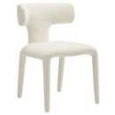 Stellan Curved Back Boucle Upholstered Dining Chair Set of 2 by HouseOfZazla