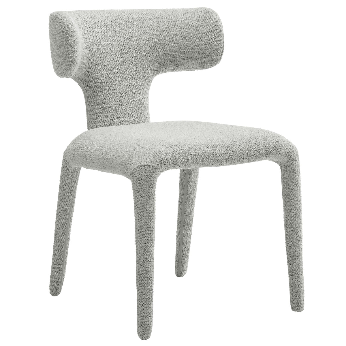 Stellan Curved Back Boucle Upholstered Dining Chair Set of 2, photo 5 of 14