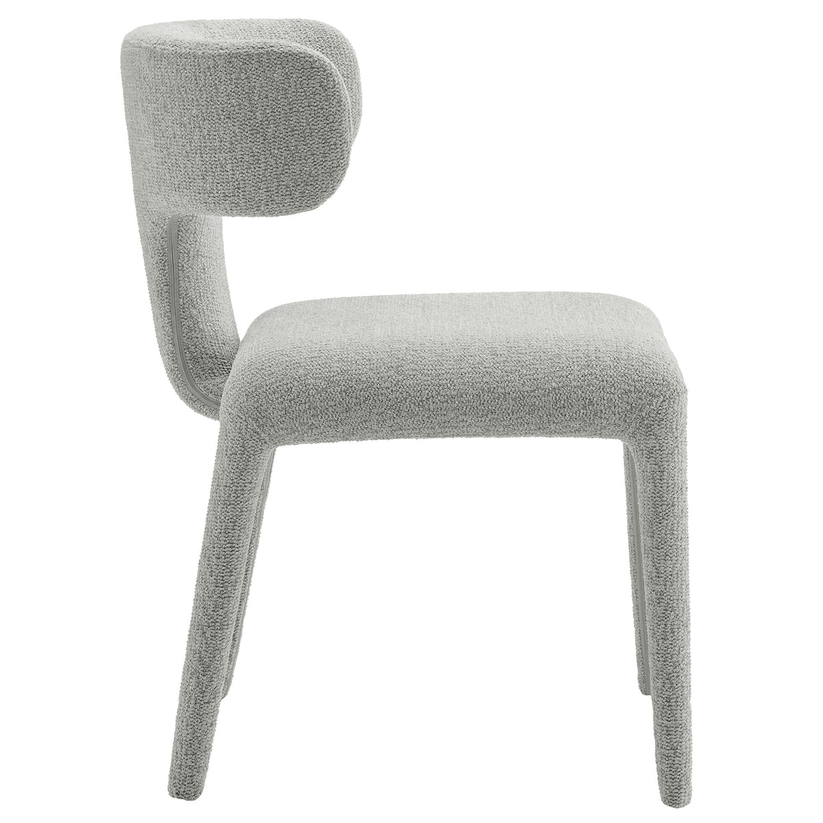 Stellan Curved Back Boucle Upholstered Dining Chair Set of 2, photo 6 of 14