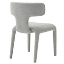 Stellan Curved Back Boucle Upholstered Dining Chair Set of 2 by HouseOfZazla