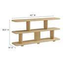 Lyle Sculptural 2-Tier Bookshelf by Modway by HouseOfZazla